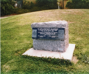Photograph, Salvation Army Memorial Plaque & Stone