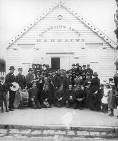Photograph, Salvation Army Band at the Barracks in Main Street Stawell