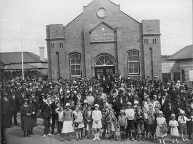 Photograph, Salvation Army -- Crowd at Opening of Citadel Main Street Stawell 1934