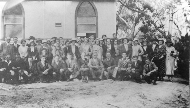 Photograph, Pomonal Church on Opening Day 1935