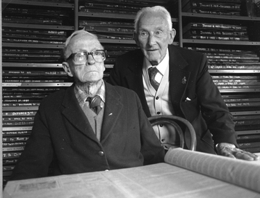 Photograph, Mr Bill Smith & Mr Ray Membrey 1989