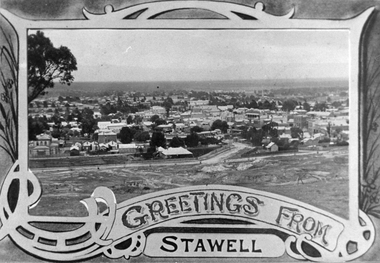 Photograph, Panorama of Stawell from Big Hill c1918 – 1920 -- Postcard