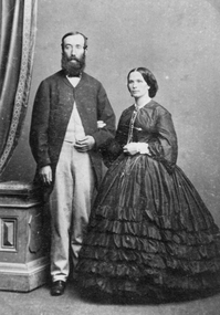 Photograph, Mr David Scallan & his  Wife -- Studio Portrait