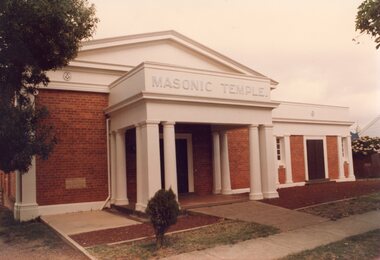Photograph, Masonic Temple in Skene Street -- Coloured