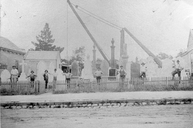 Photograph, Robson & Gray Monumental Masons in Lower Main Street