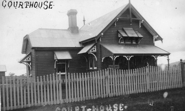 Photograph, Kodak Australia, Landsborough Court House 1925, C 1925