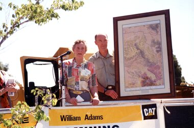 Photograph, Gold Fields Map Presentation to the Stawell Historical Society, 2001