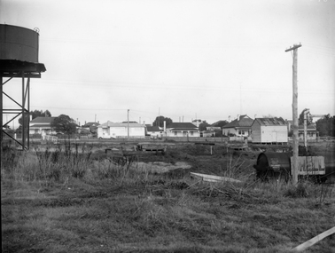 Photograph, Railway Yards looking towards Wakeham Street c1960, approx 1965
