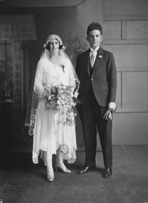 Photograph, Mr John Alexander Hall & Miss Margaret Mary Frawley wedding 1930, 1930