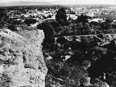 Photograph, Open Cut Big Hill overlooking Stawell towards Grampians