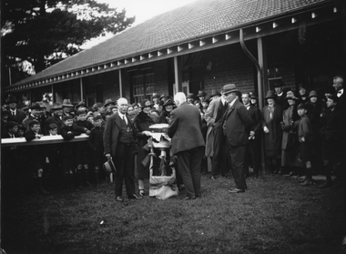 Photograph, Stawell Technical School c1920s opening of new wing of building