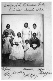 Photograph, First Nations Women of the Richardson Tribe Victoria1868 -- Named