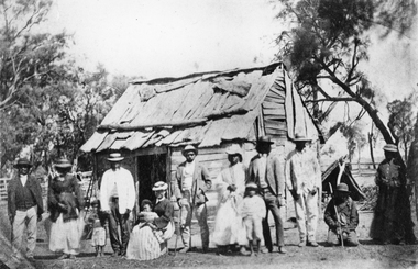 Photograph, Indigenous or First Nations People at Carrs Plains 1874 Richardson River Tribe