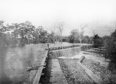 Photograph, Wimmera River Weir at Glenorchy