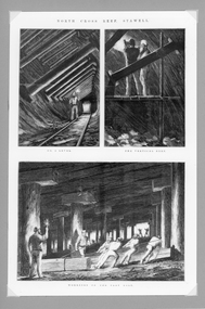 Drawing, North Cross Reef mine in Stawell -- Sketches
