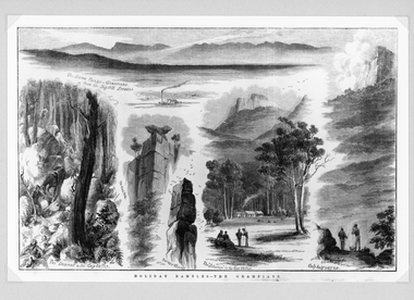Drawing, Grampians Scenes -- Sketches