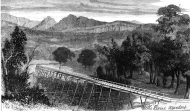 Drawing, Stawell Water Supply Bovine Aqueduct 1881 -- Sketch