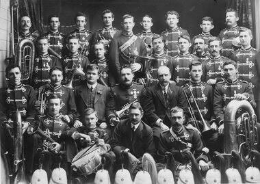 Photograph, Stawell Brass Band in uniform