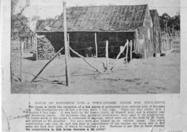 Photograph, Kerosene Tin House built by James Doyle of Stawell West