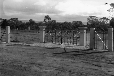 Photograph, Deep Lead Cemetery Entrance Gates