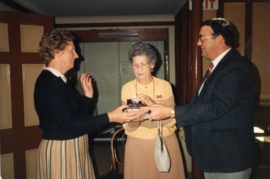 Photograph, Mr Ronald Campbell Bequest Presentation to Stawell Historical Society -- Coloured