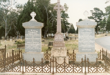 Photograph, Family Graves for Kinsella and Jennings familiies at Stawell Cemetery -- Coloured