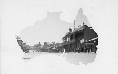 Photograph, Main Street Stawell taken from front of Town Hall and Lower Main Street