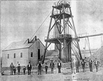 Photograph, Federal Mine with Poppet Head and Winch House 1890's