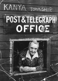 Photograph, Catherine Agnes Davies proprietor of the Bolangum Inn in the Kanya Post and Telegraph Office