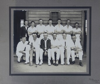 Photograph, “Grampians” Cricket Club -- Played at Melbourne Country Week