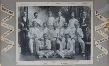 Photograph, Stawell Cricket Club Team with names 1898