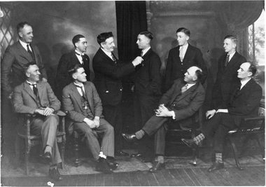 Photograph, Freeland Football Medal Presentation to Horrie Hunt 1931