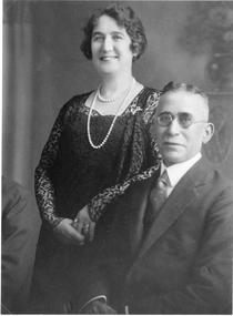 Photograph, Mr David Mitchel and Mrs Mitchell nee Unknown -- Studio Portrait
