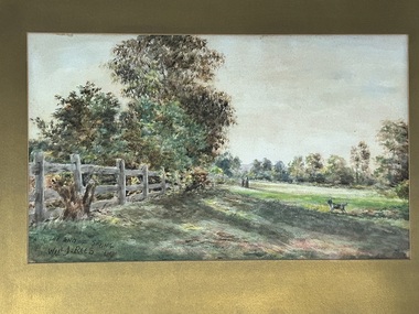 Photograph, Mr Will J. Rees's water colour painting called "Near The End Of Spring" 1900