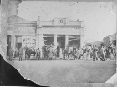 Photograph, Chaponnel, Bush and Allen Butcher’s Shop in Main Street Stawell built 1876