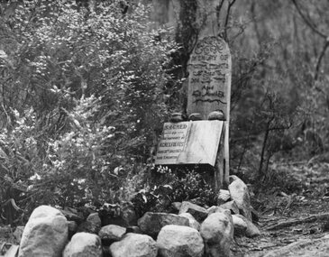 Photograph, Miss Agnes Folkes' Grave -- close to camping ground near Stony Creek in Halls Gap