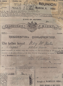 Photograph, Mrs Mary McMullin's Elector’s Right