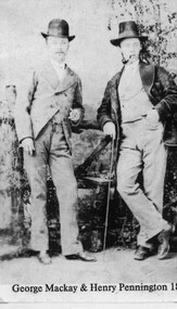 Photograph, Mr George Mackay & Mr Henry Pennington -- Studio Portrait 1873