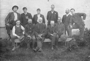 Photograph, Group of Males at Kanya c1916