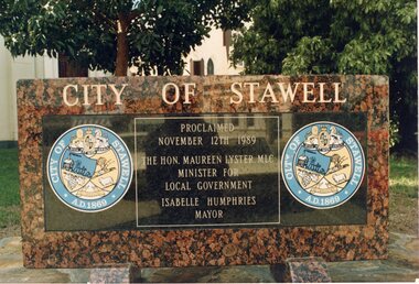 Photograph, Stawell Proclaimed a City 1989