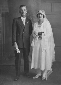 Photograph, Mr Jas Watts Richards & Miss Katie Wilson's Wedding 1930