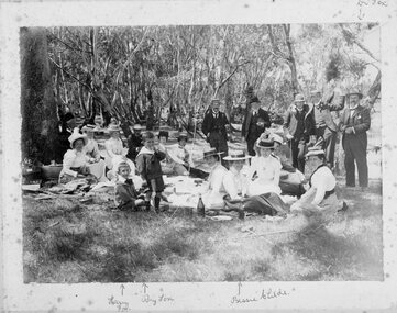 Photograph, Picnic with members of the Fox Family at Mokepilly 1900