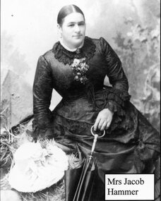 Photograph, Mrs Jacob Hammer --- Studio Portrait