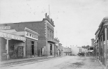 Photograph, C. Herbert Photo, Upper Main Street Stawell c1880, 1880s