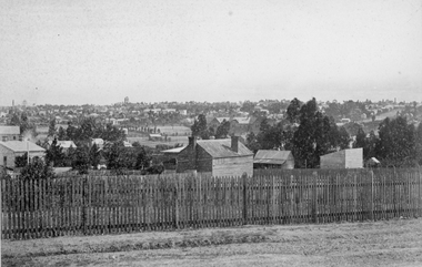 Photograph, Panorama of Town from Church Hill or Stone Street area 1880