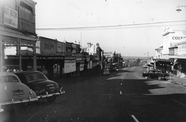 Photograph, Main Street Stawell looking West from opposite Star Lane 1954