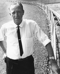 Photograph, Mr Alexander (Hank) Neil at Central Park -- Secretary of Stawell Athletic Club for many years