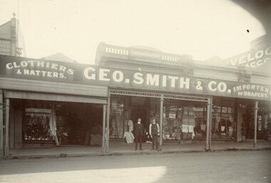 Photograph, Mr Geo. Smith & Co's Drapery Store in Main Street Stawell
