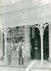 Photograph, Mr John Mayes Bookseller Stationer Newsagent Music in Stawell