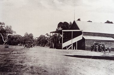 Photograph, Grandstand at Old Botanic Reserve c1928